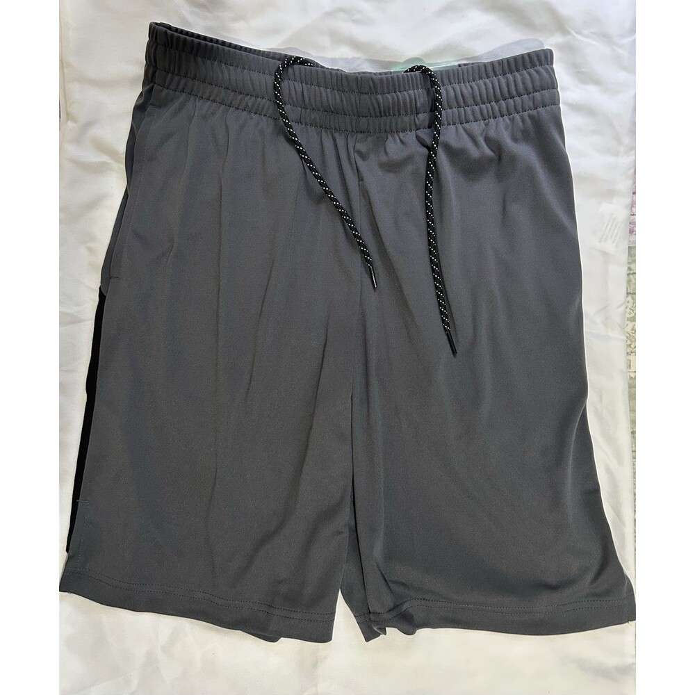 Tek Gear Dry Tek Men's Athletic Shorts Size S Gray/Black Polyester Drawstring